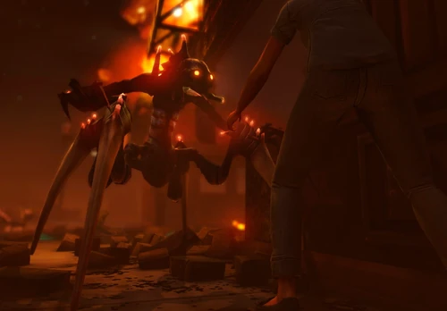 Stage 1: A Chryssalid finds and kills a human victim.