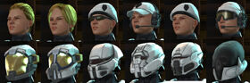 New hair and helmet options