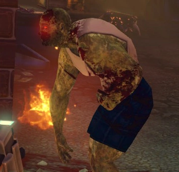 Stage 3: The Chryssalid embryo aligns itself with its host's central nervous system, animating the body to become "...a Zombie."