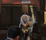 Agent Carter engages a Tech Commander at close range.