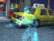 A soldier on the move while in Ghost Mode