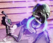 A Sectoid with a Heavy Plasma Pistol
