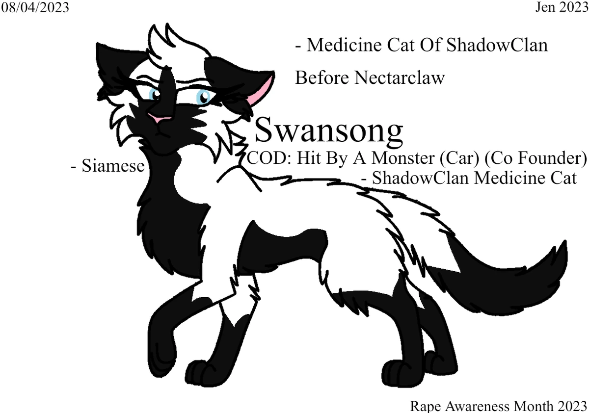 Swansong Xcxcharli72's OC'S Wiki Fandom