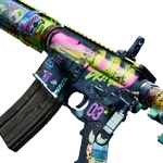M4A1 Graffiti Pop Blue