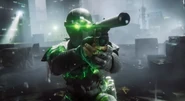 The 5.7 pistol when equipped with the Sonar Goggles.