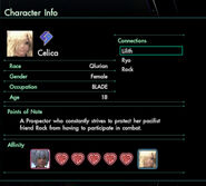 Celica's infobox from the Affinity Chart