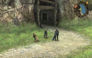 Tephra cave entrance