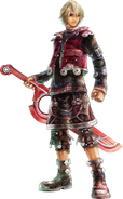 Official Artwork of Shulk holding the Monado in Xenoblade Chronicles