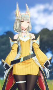 Nia in her Hero outfit