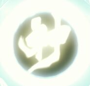 The symbol displayed on the Monado III, meaning "God", that appears when Shulk is about to finish Zanza