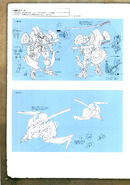 Concept art of the humanoid form and flight form