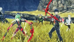 Noah and Ino fighting as Driver and Blade