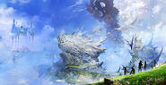 Concept Artwork of the Urayan Mountains and Swordmarch
