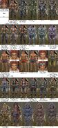 Reyn, with a compilation picture of all armour