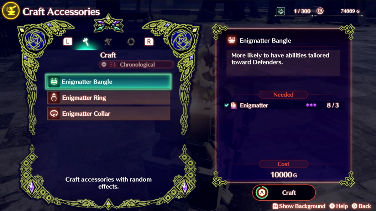 Craft Accessories Xenoblade Wiki Fandom