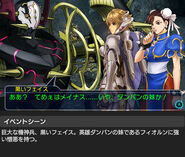 Fiora against Metal Face screenshot in Project X Zone 2