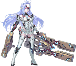 kos-mos and kos-mos re: (xenoblade chronicles and 2 more) drawn by sasaki_tomomi