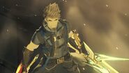 Rex's wielding the Firelight Swords in Xenoblade Chronicles 3: Future Redeemed