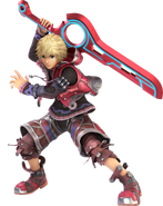 Artwork of Shulk holding the Monado in Super Smash Bros. Ultimate