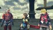 Rex, Shulk, and Elma in the Land of Challenge