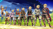 Shulk's alternate outfits