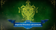 The Gormott emblem, alongside the area's original name