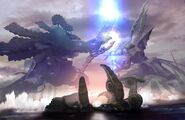 Xenoblade Official Art 神 Fight