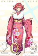 Official art of Pyra for New Year's