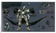 Concept art as the Black Knight's Skell