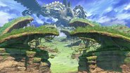 Gaur Plain as it appears in Super Smash Bros. Ultimate