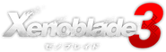 The Japanese logo of Xenoblade Chronicles 3 in gray