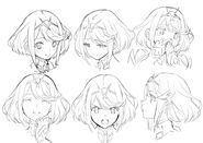 Pyra's facial expressions