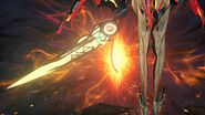 The blade of the Alpha's Monado Cyclone after transforming in Future Redeemed