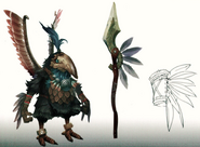 Tirkin concept art from Xenoblade Chronicles 2