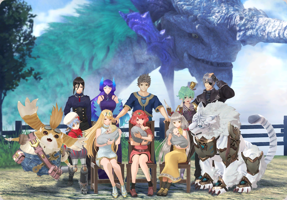 Due to the characters in Xenoblade Chronicles 3 having artwork, I decided  to try my hand at a group shot of the characters. I think it looks pretty  good overall. (I don't