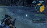 The Cliffside Beach at night