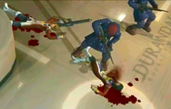 A Salvator Faction soldier shoots and kills a Durandal crew member.