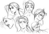 Xeno-fei-expression-sketches.gif (131 KB) Concept art.