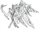 Concept art of Deus's complete final form.