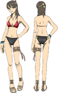 Swimsuit concept art.