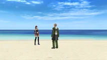 Shion and Joachim Mizrahi on the Beach of Nothingness.