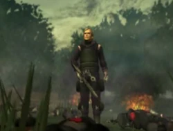 Cherenkov as a soldier in the war.