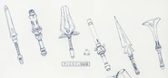 Rod weapons concept art