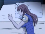 Shion trying to sleep.
