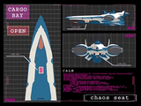 Screen readout from chaos' seat, indicating the cargo bay is open.