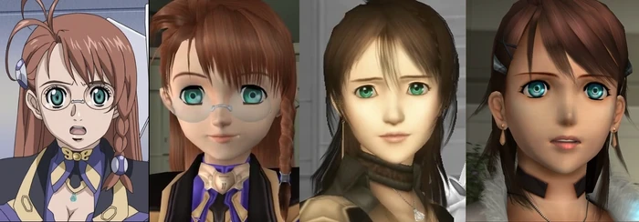 Shion's appearance and visual style throughout the anime and three Episodes.