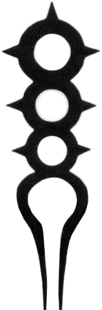 Symbol of Gebler. The circles represent fire, water and earth.