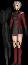 A female Combat Realian.