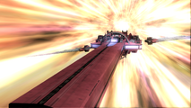 The Durandal in hyperspace.