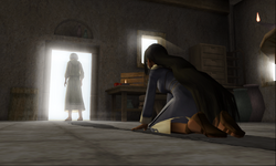 Yeshua leaves Mary Magdalene.